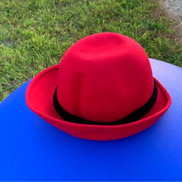 1980s Vintage LAURA ASHLEY 100% Wool Raspberry Women’s Hat - Picture 15 of 16